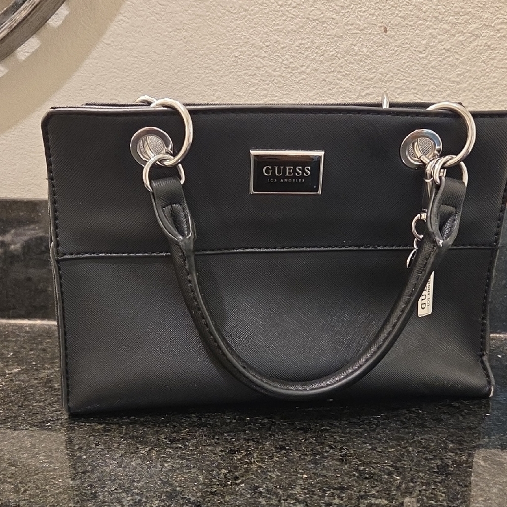 GUESS Black Satchel Bag
